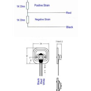 Load Cell Weighing Sensor Half-bridge 50 Kg
