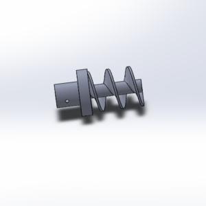 3D Auger Dispenser Model in SolidWorks