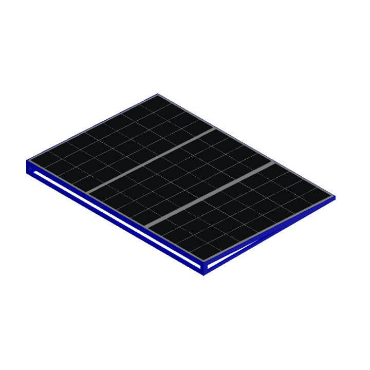 Solar Panel+Rack 3D autocad free dwg file