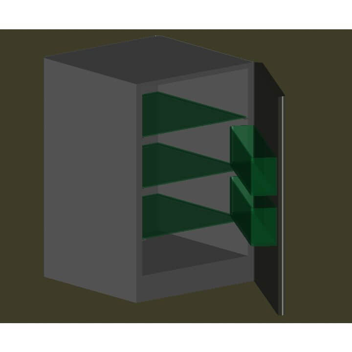 Fridge 3D autocad free dwg file download