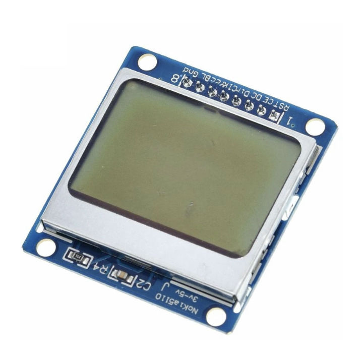 Nokia 5110 lcd screen module blue backlight for Arduino