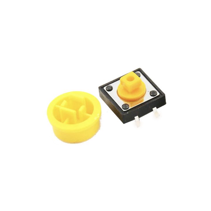 12*12*7.3mm Tactile Momentary Push Button Switch + Tact Cap